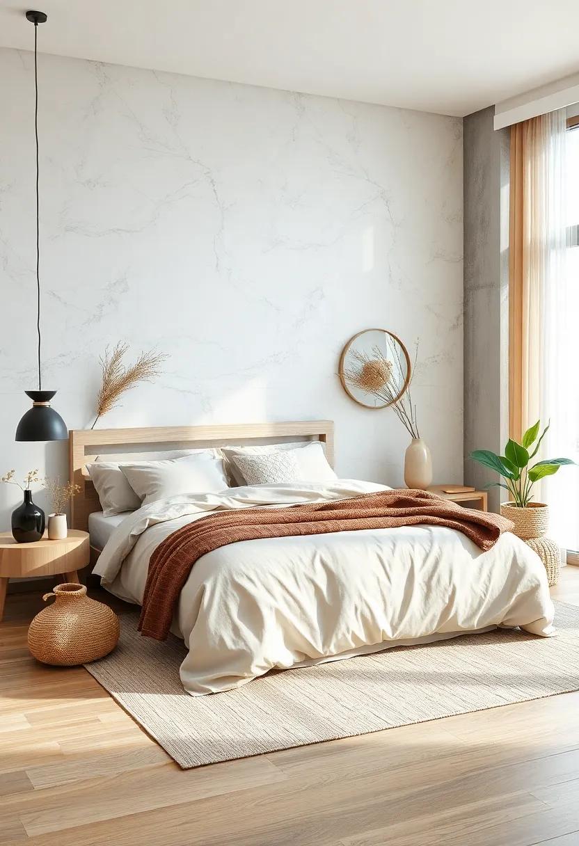 neutral linen Bedding ‌And Natural ⁣Fiber Accents Evoking A​ Calm, Relaxed, And Effortlessly Modern atmosphere