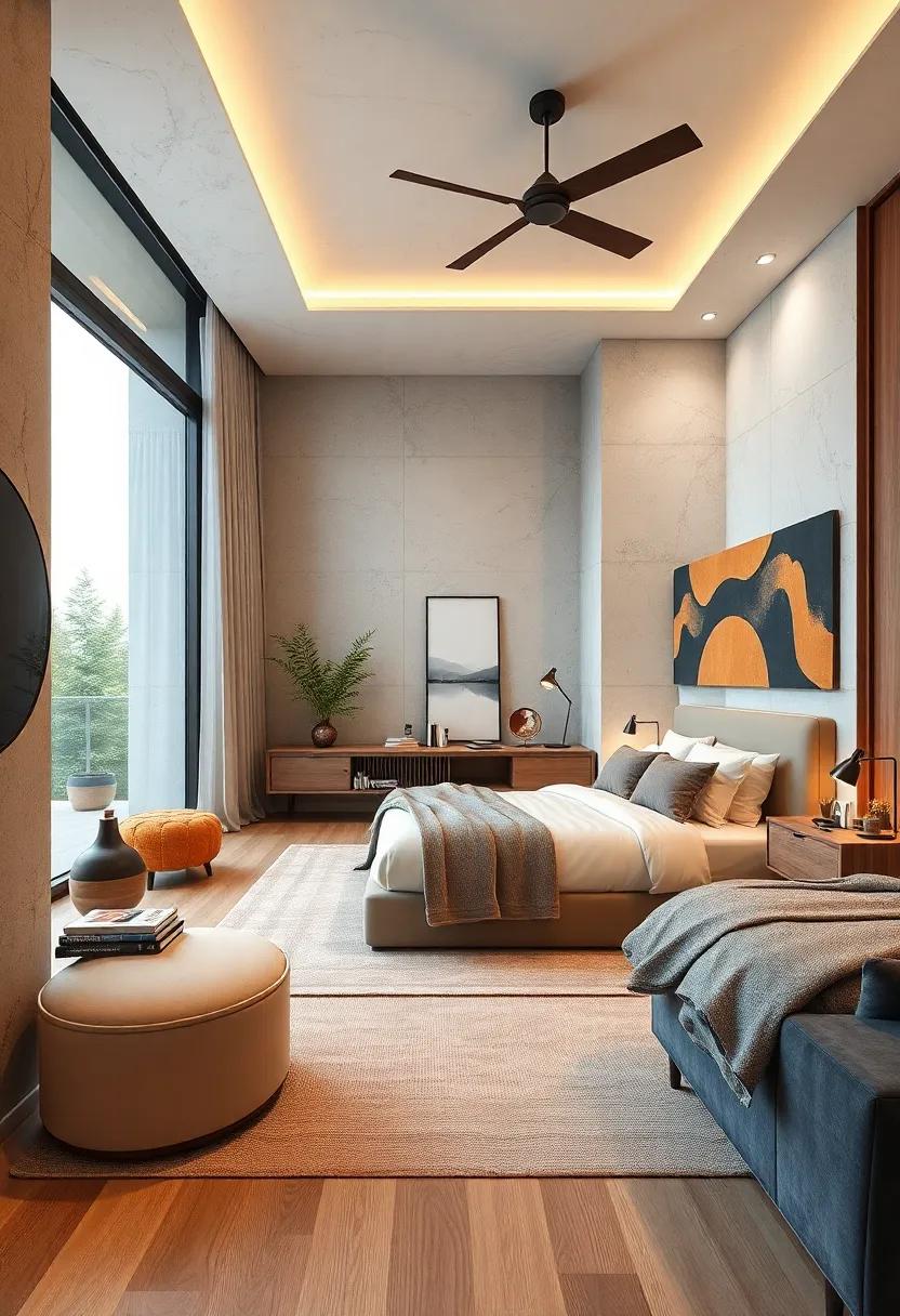 Tech-Integrated Sleeping Spaces With Smart Lighting And Automated Features Blending Comfort And Innovation