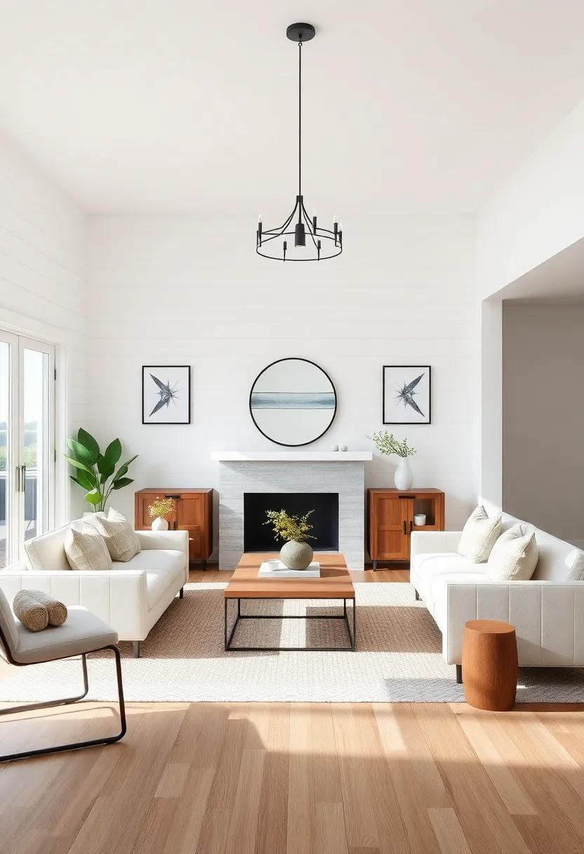 Creating ‌a Welcoming Entrance with Shiplap Accents in Living ‌Rooms