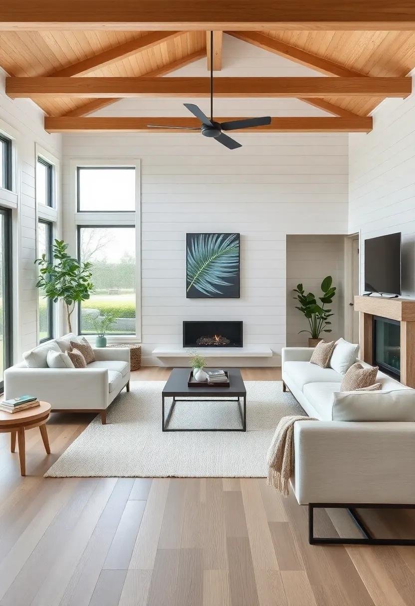 Crafting a Farmhouse feel with Open Layouts and Shiplap Features