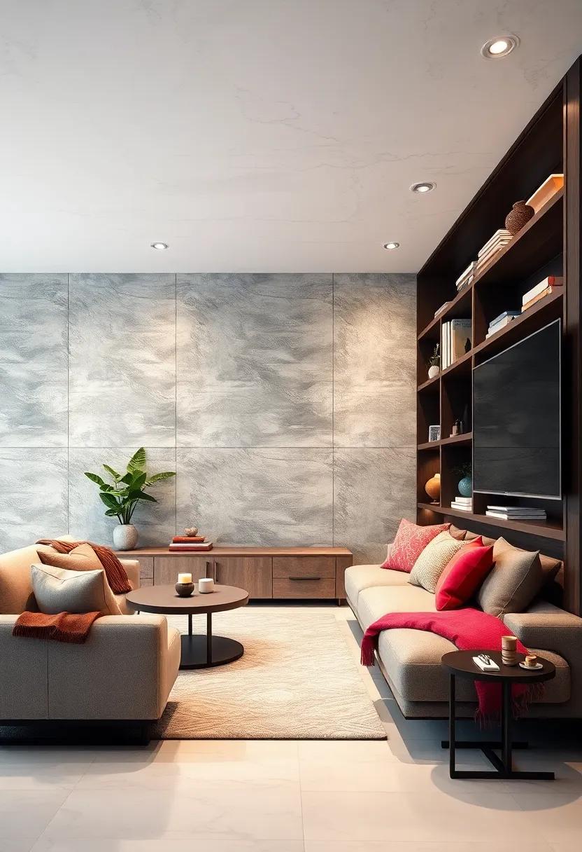 Slim​ Metal Frame Shelves with Wooden Surfaces