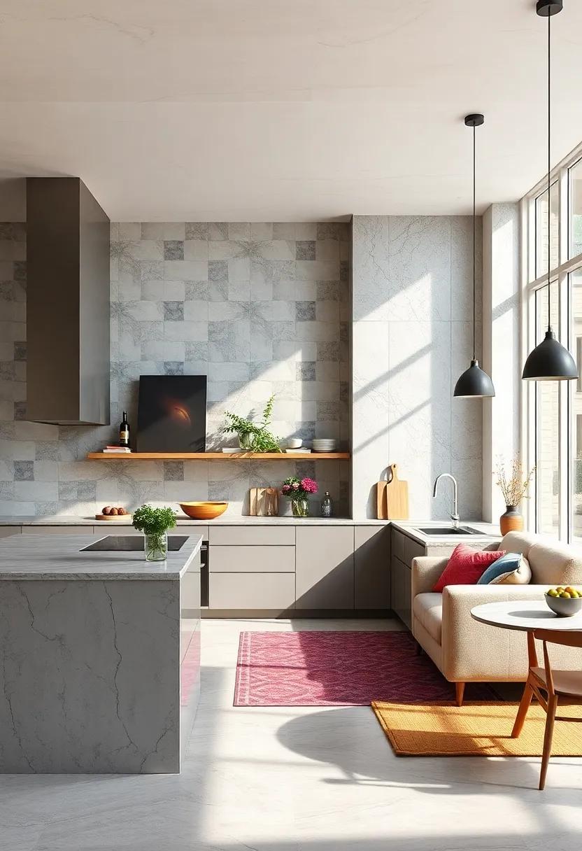 Maximizing Natural Light‌ in Modern U-Shaped Kitchens with Sleek Minimalist Designs and Bright Color Palettes