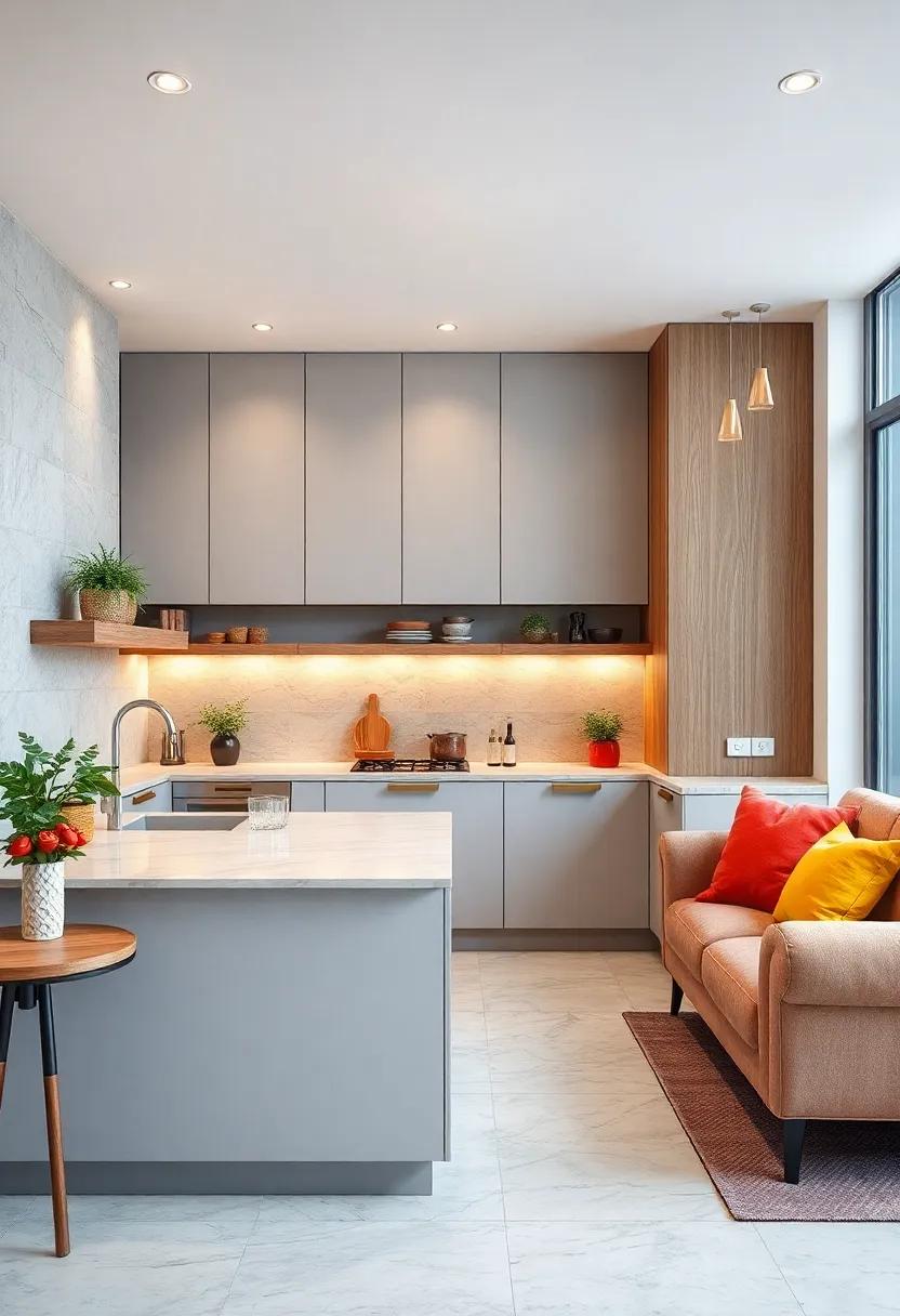 Tailored Cabinetry Designs ‍Featuring‍ Innovative Handles⁣ and⁤ Touch-Open Mechanisms for ‌Sleek U-Shaped‌ Kitchens