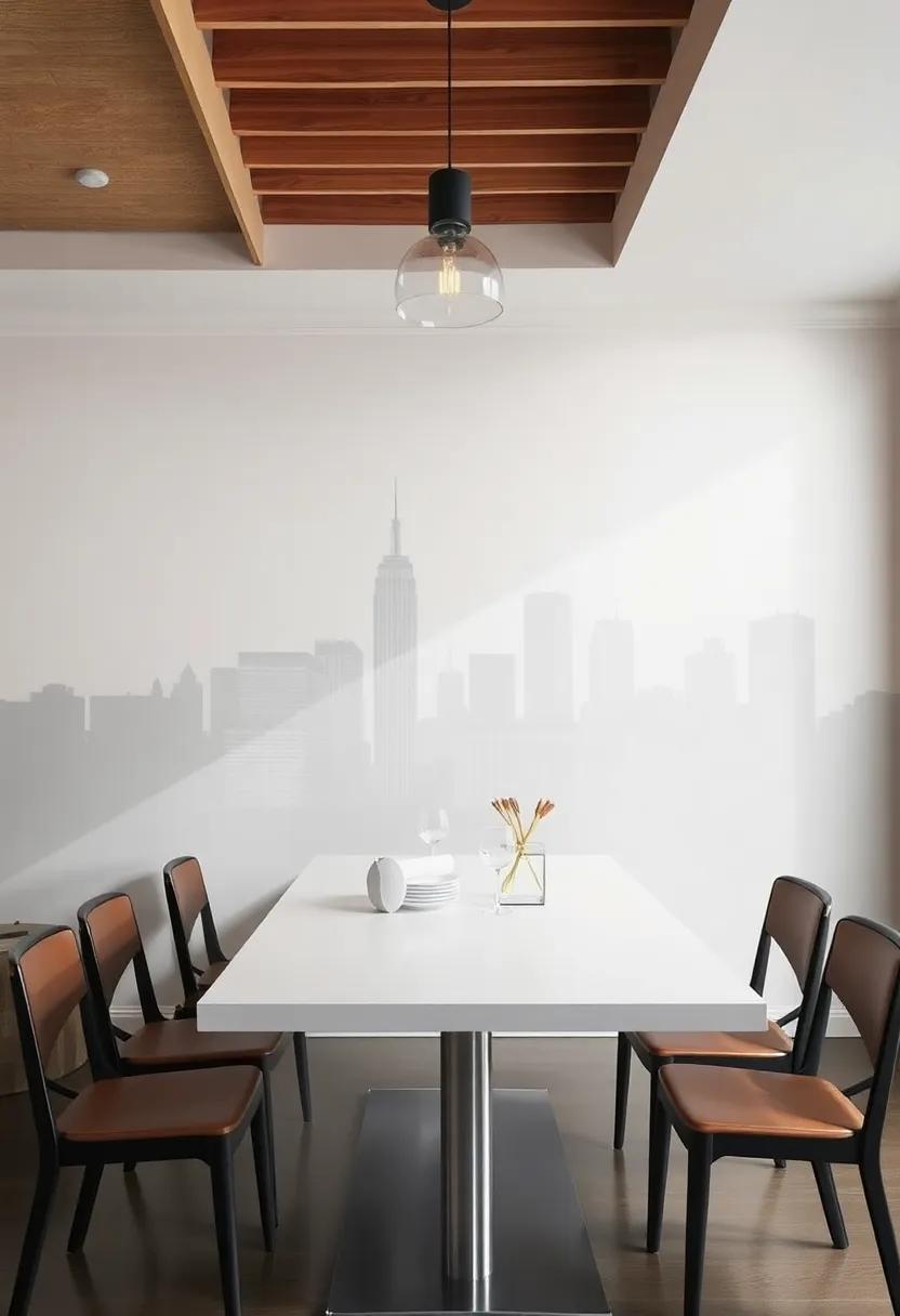 Urban Skyline Silhouette: Feature a mural​ of⁤ your‍ favorite city skyline in the background, adding‌ an urban vibe⁣ that​ sparks conversation during gatherings