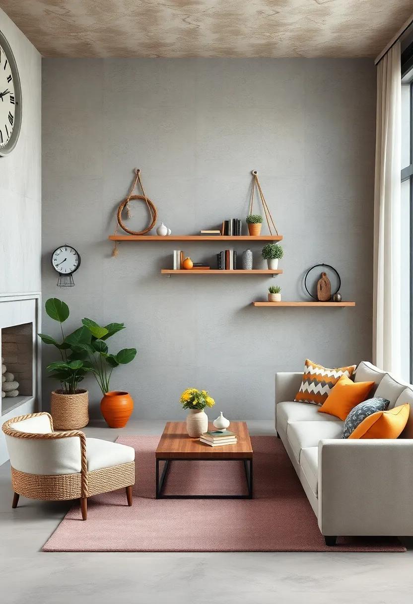 Rope-Hung ⁣Floating ⁤Shelves for unique Wall‍ Storage