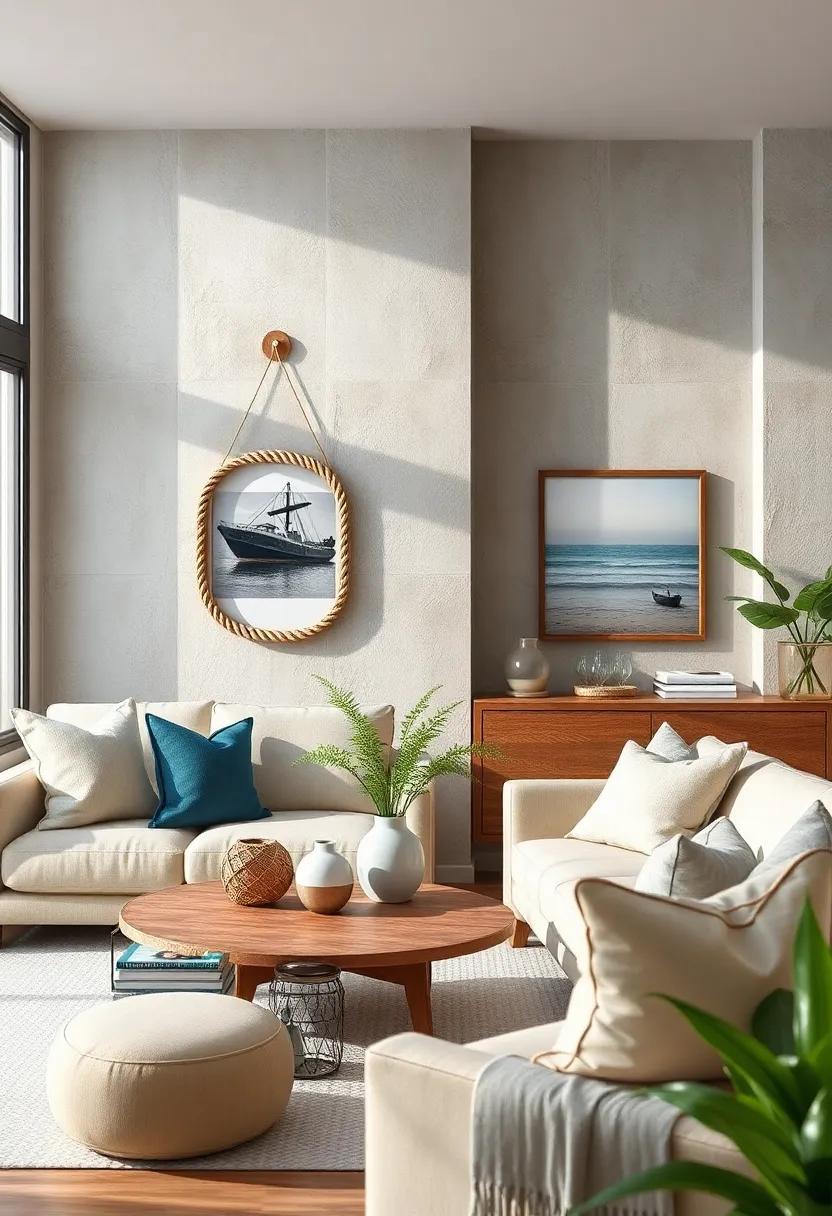 Rope-Wrapped picture Frames Showcasing seaside Memories