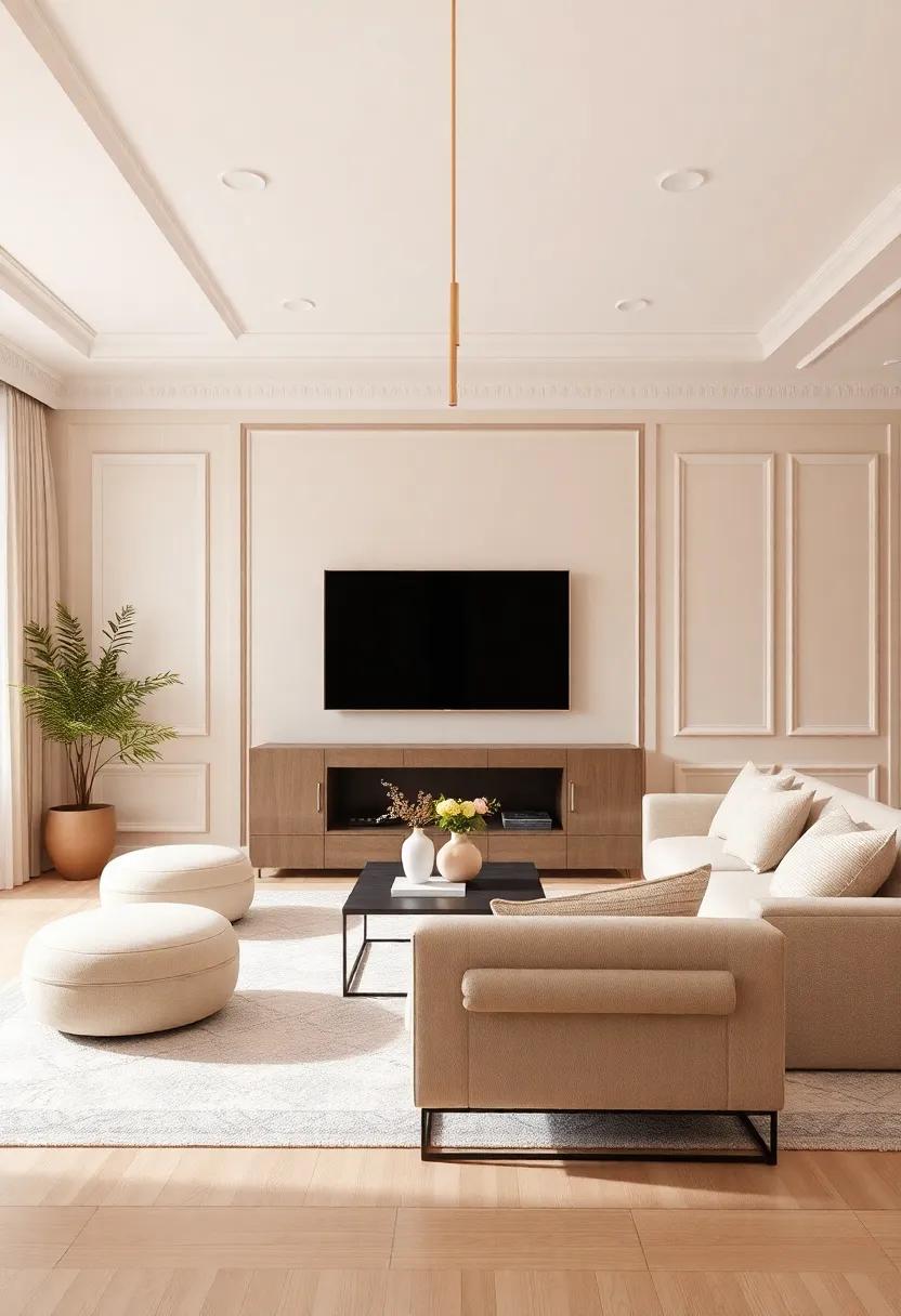 The ‌Subtle Touch of Elegance: incorporating Decorative Molding in Beige Rooms