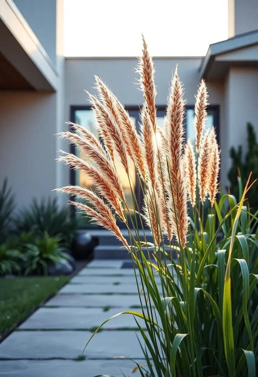 Dew-covered Leaves of Sideoats Grama Sparkling in Early dawn Light and Drawing the Eye