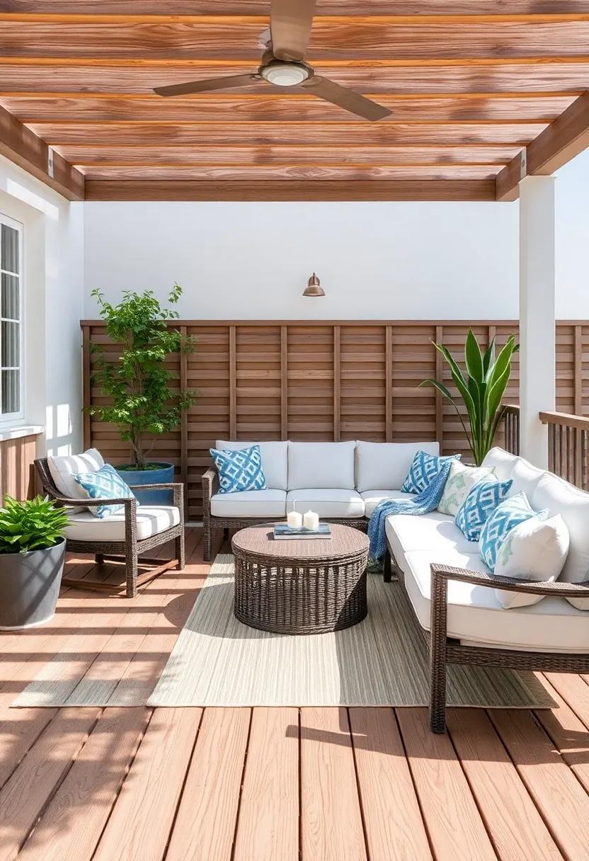 Choose Weather-Resistant Fabrics: Invest in​ durable fabrics for cushions and ​pillows that will withstand​ the elements while remaining stylish