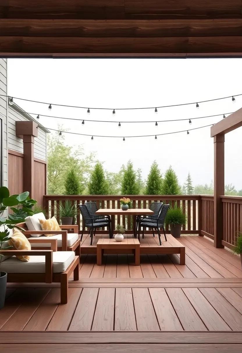 Create Zones for Different Activities: Define areas for lounging, dining, and playing games‌ to maximize the usability of your‍ deck space