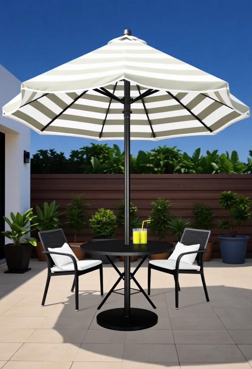 Bali 9-Foot Market Umbrella: Featuring ⁤a chic stripe pattern, this classic market umbrella combines style and functionality to enhance any outdoor dining area