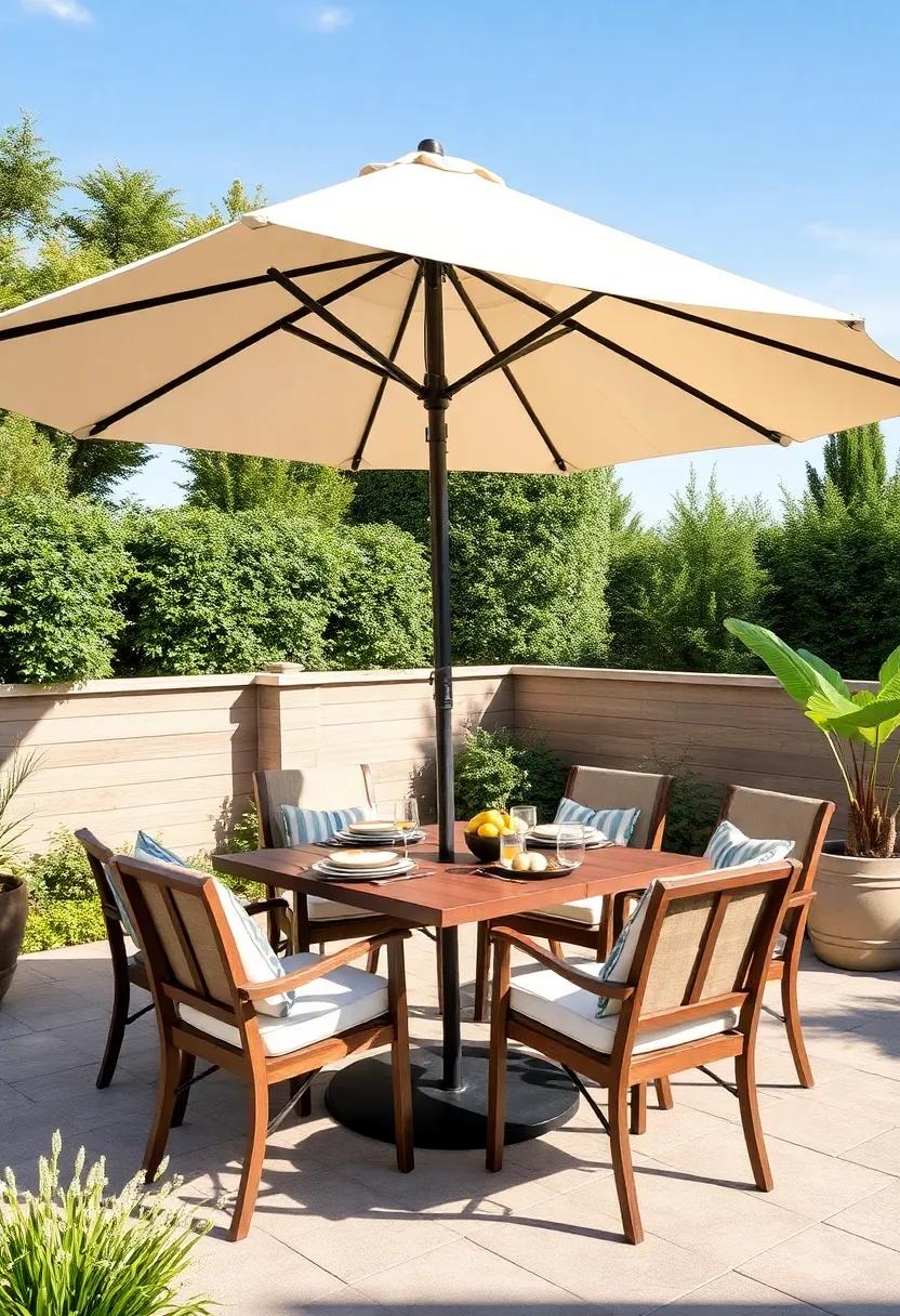 Costway 12-Foot Offset Umbrella: ⁢Generous in size, this offset umbrella is ideal for ‌creating a cozy dining nook in your backyard, perfect for large gatherings