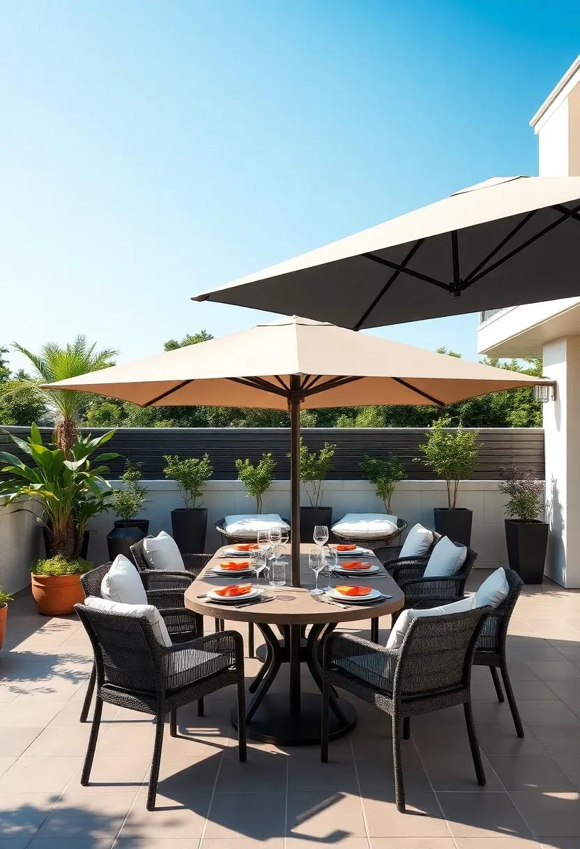 Coolaroo ​Outdoor Umbrella: Uniquely ⁢crafted with UV-blocking fabric,this contemporary umbrella is as protective as it is indeed stylish,ideal for sun-drenched⁤ patios