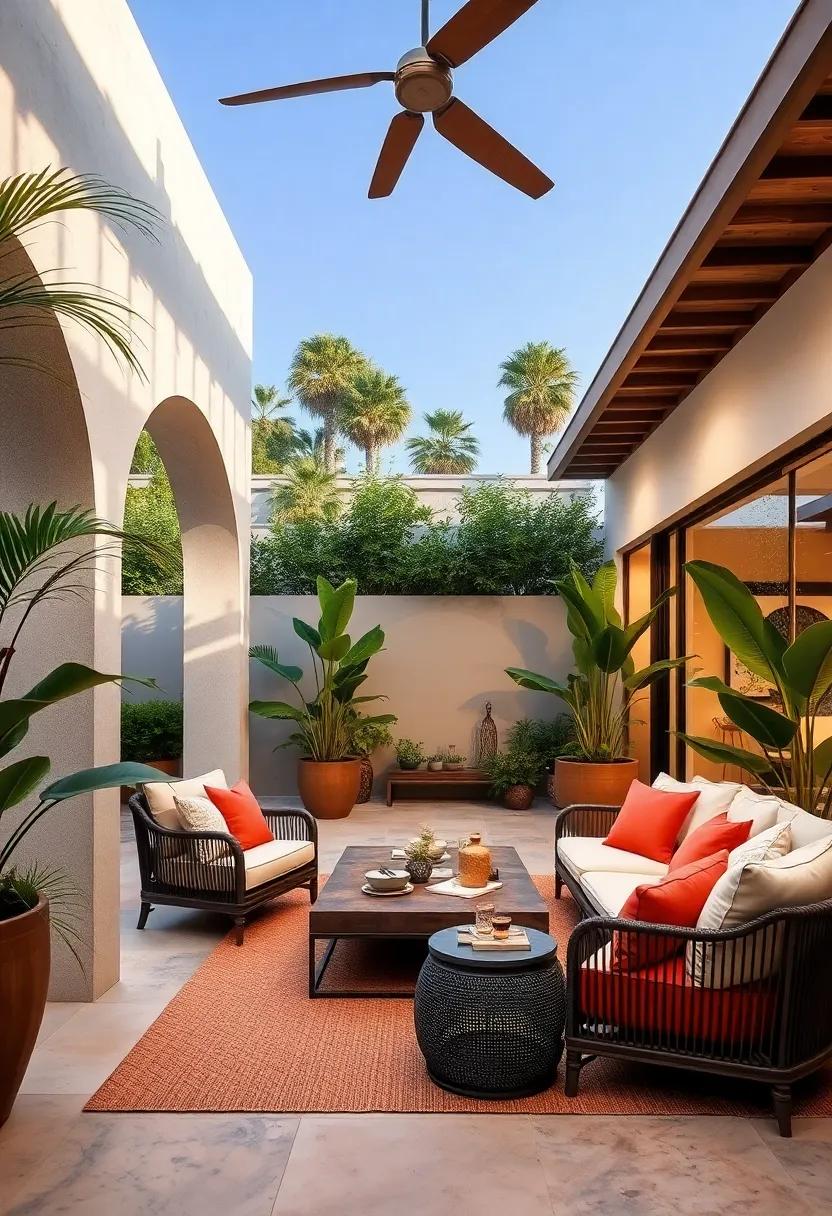 Add large mirrors⁣ to reflect light‌ and create⁤ the⁣ illusion of a more expansive,airy patio