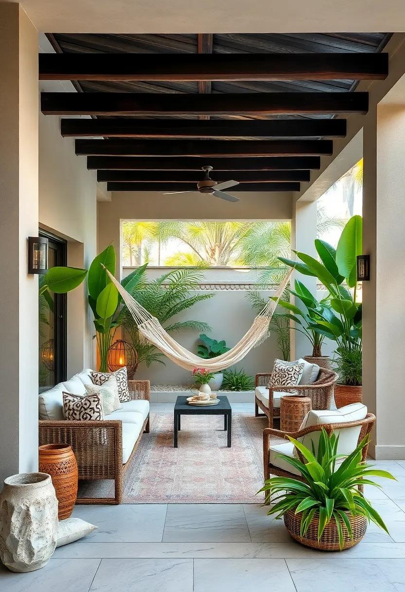 Create a shaded ⁤hammock spot with a‌ sturdy frame or ⁢between trees to encourage restful lounging