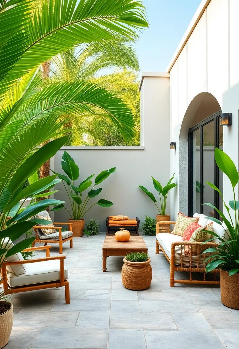 Use bamboo furniture for a sustainable,island-inspired⁣ aesthetic that’s both stylish and eco-friendly