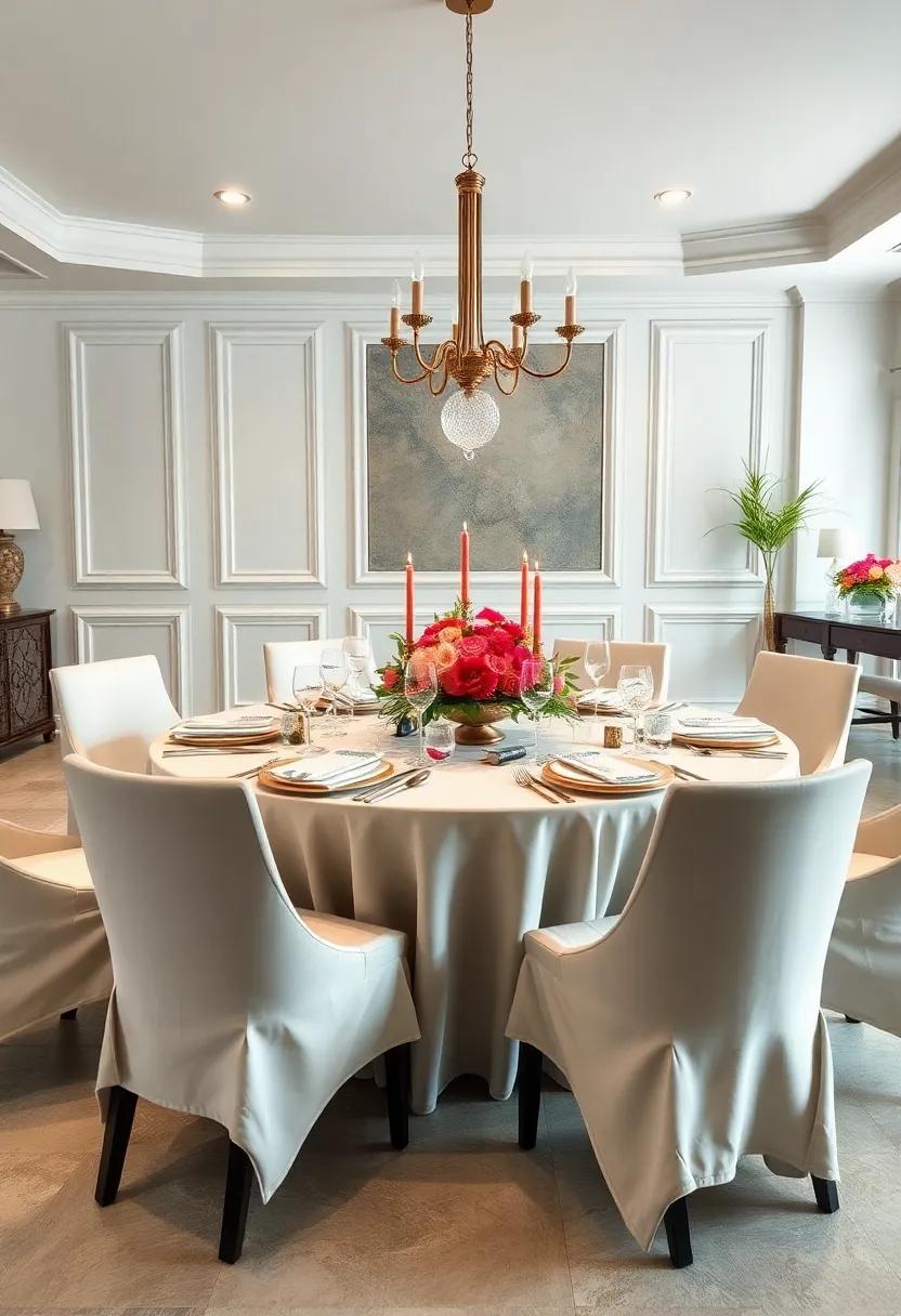 Traditional Round Tables ⁢Set With Elegant China, Crystal Glassware, And Ornate Floral Centerpieces