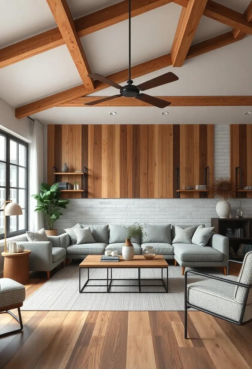 Embracing Rustic Industrial Charm Through Natural Wood⁢ and Metal Combinations