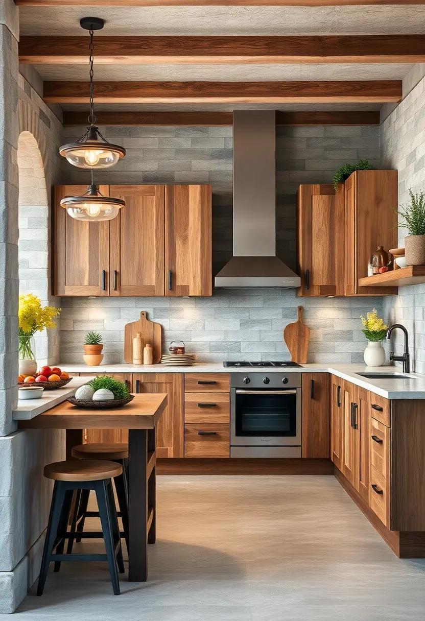 Distressed⁣ wood cabinetry: Opt for cabinets‌ with a weathered finish to bring authentic rustic charm to your cooking⁤ space