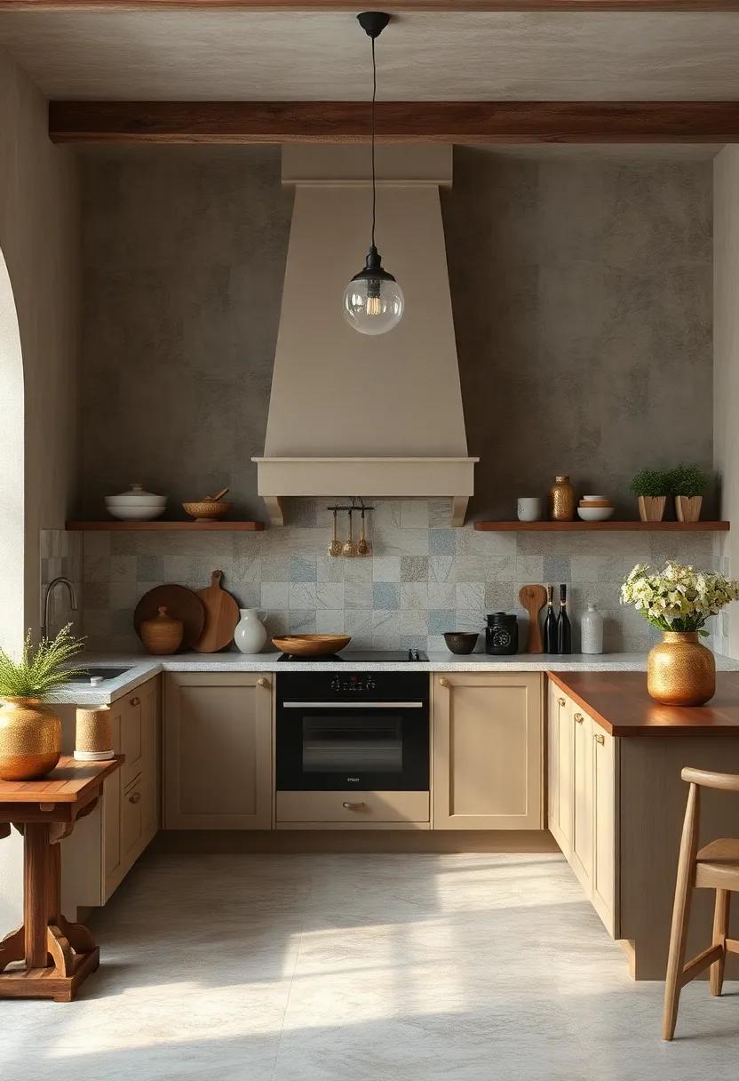 Hand-painted ceramic tiles: Integrate hand-painted tiles into ⁤your backsplash or as accents for a ⁣personalized‍ rustic touch