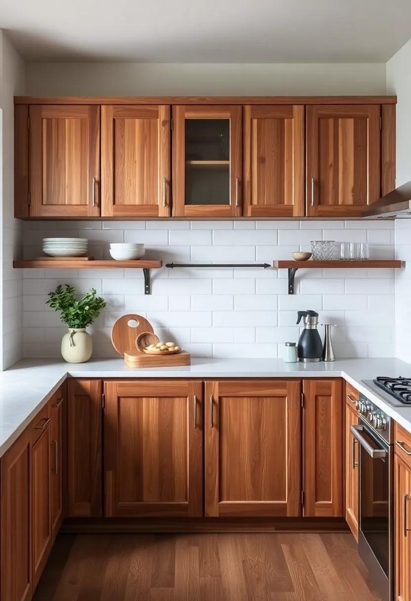 Reclaimed Wood Cabinets: Install ⁢cabinets made from reclaimed wood for an eco-friendly‍ touch​ that exudes charm and character