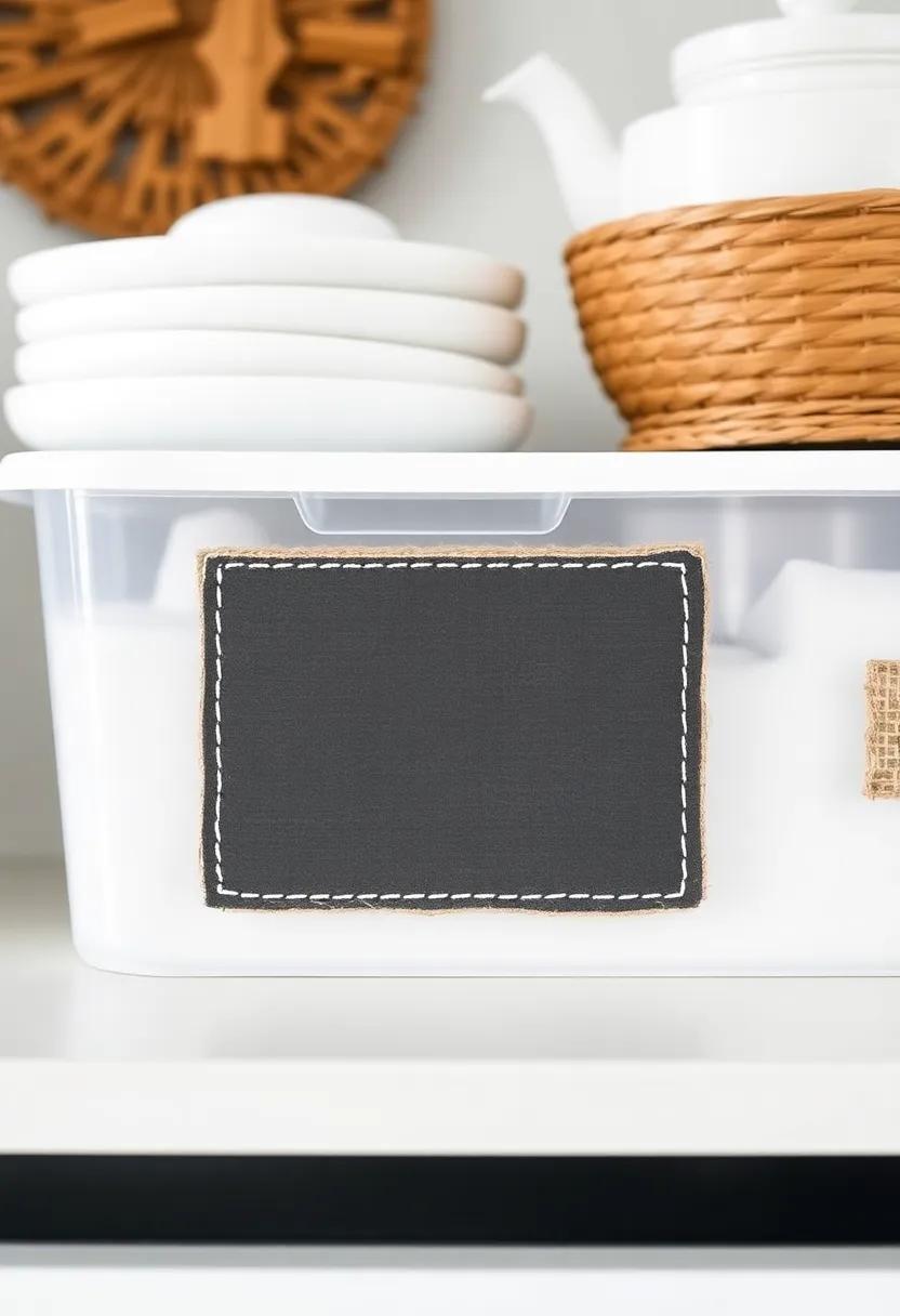 Seasonal Decor ⁣Storage:‌ Create designated ⁣storage for⁢ seasonal decor⁢ with⁢ clear bins adorned with burlap labels for a festive touch year-round