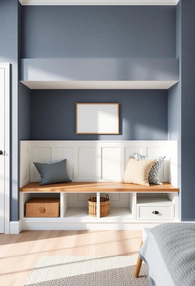 Built-In‍ Bench:​ Create ⁢an inviting seating area with a ‌built-in bench, perfect for relaxing or putting on shoes