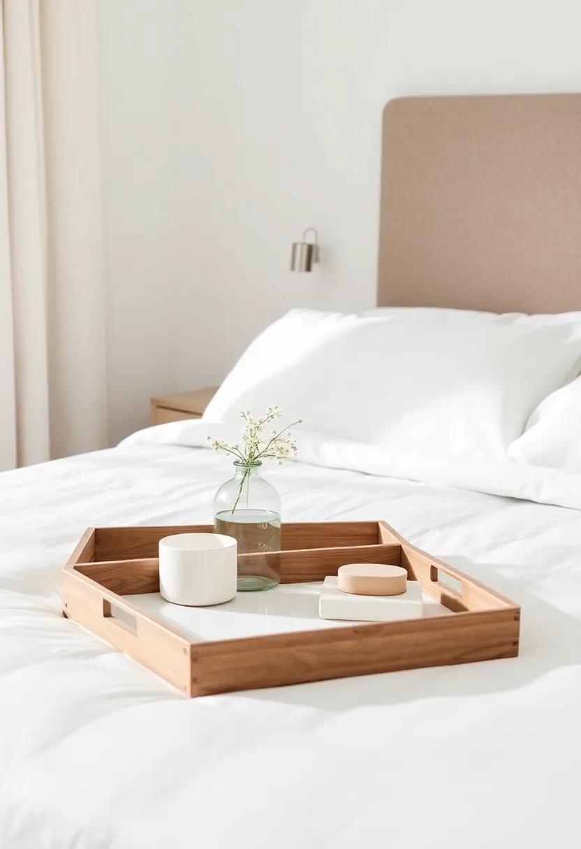 Decorative Trays: Use trays to organize small ⁤items and add⁤ a touch of ​elegance to‍ surfaces like nightstands and dressers