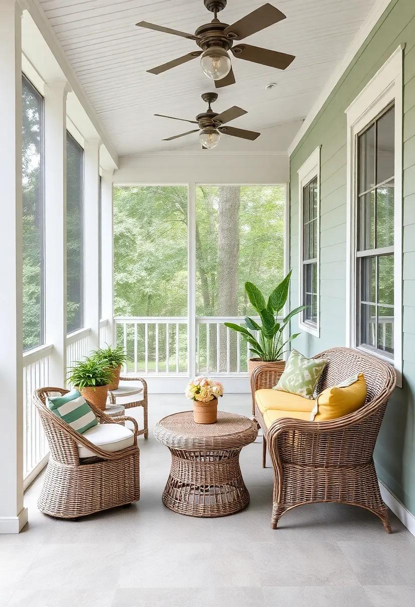 Embracing Nature's Palette: Color Schemes for Your Screened porch Serenity