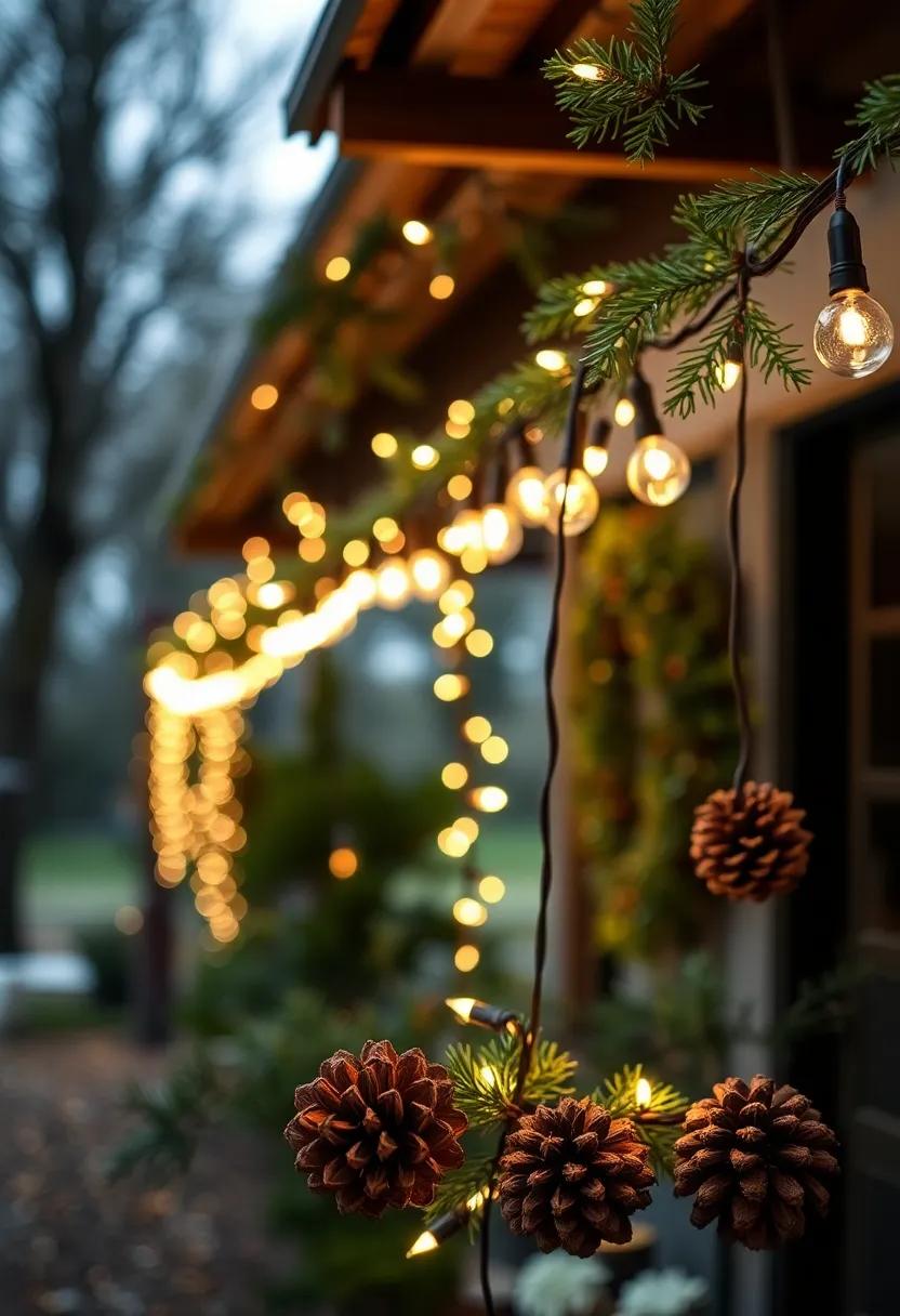 Festive Lighted ​Garlands: Create‍ garlands with seasonal elements ​like pinecones or leaves intertwined with lights to embrace⁤ nature's beauty