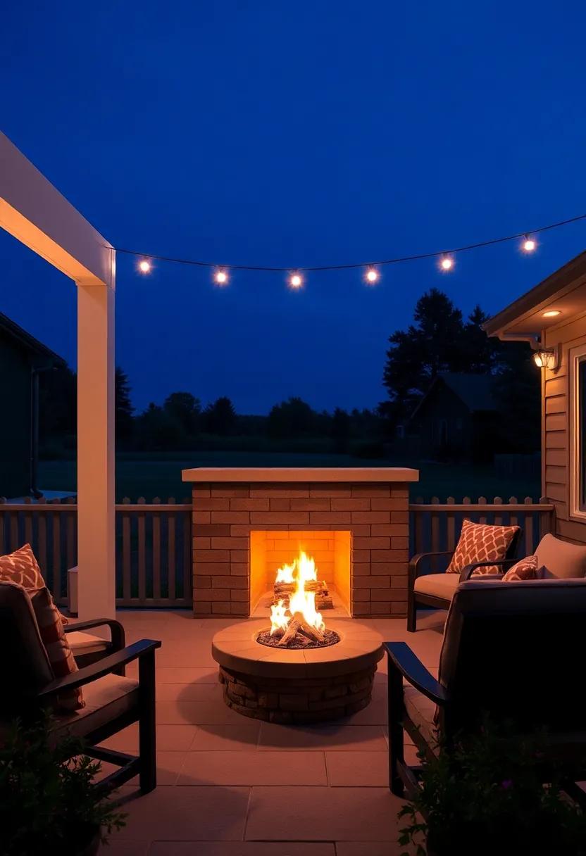 Outdoor Fireplace⁤ Lighting: Install integrated lighting around​ your outdoor‌ fireplace ⁤for ambiance that enhances⁢ late-night gatherings