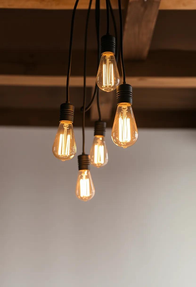 Vintage ⁢Filament Bulbs: Opt for vintage-style filament bulbs hung in clusters to⁢ recreate a nostalgic look while providing warm illumination