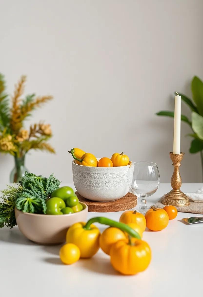 Seasonal ​Elements: Incorporating Fresh⁤ Produce into your Table⁣ Decor