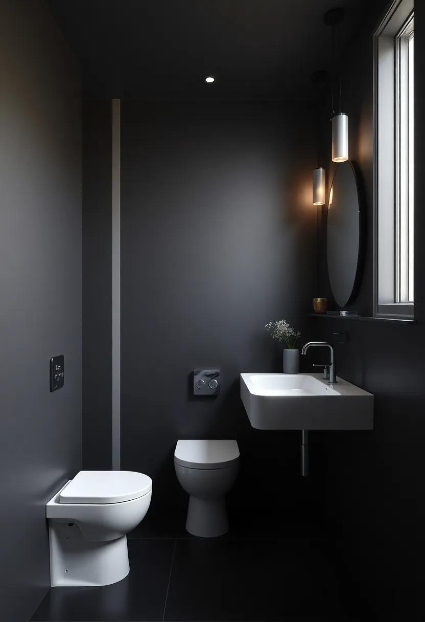 Consider a matte black finish for a modern, sophisticated look that exudes elegance