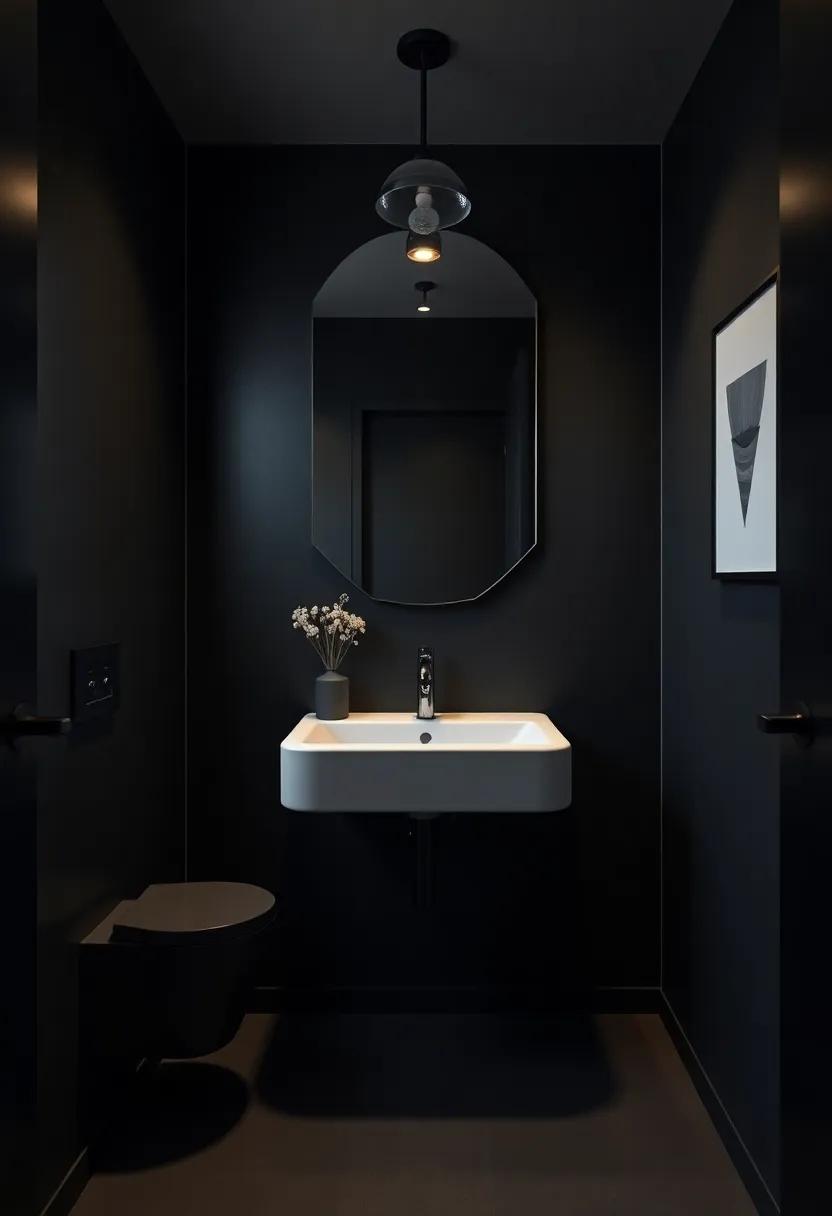 Opt for dark,⁤ matte fixtures for⁢ a cohesive, modern aesthetic throughout the ‌room