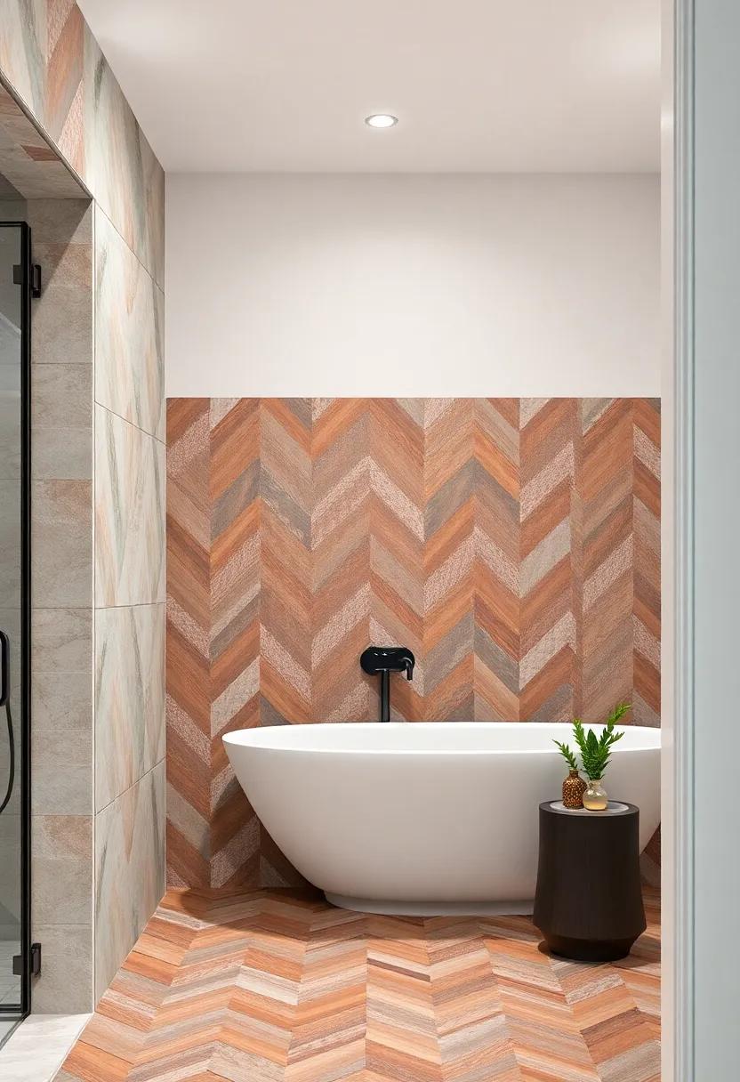 Chevron Pattern in Contrasting Colors for Dynamic Style