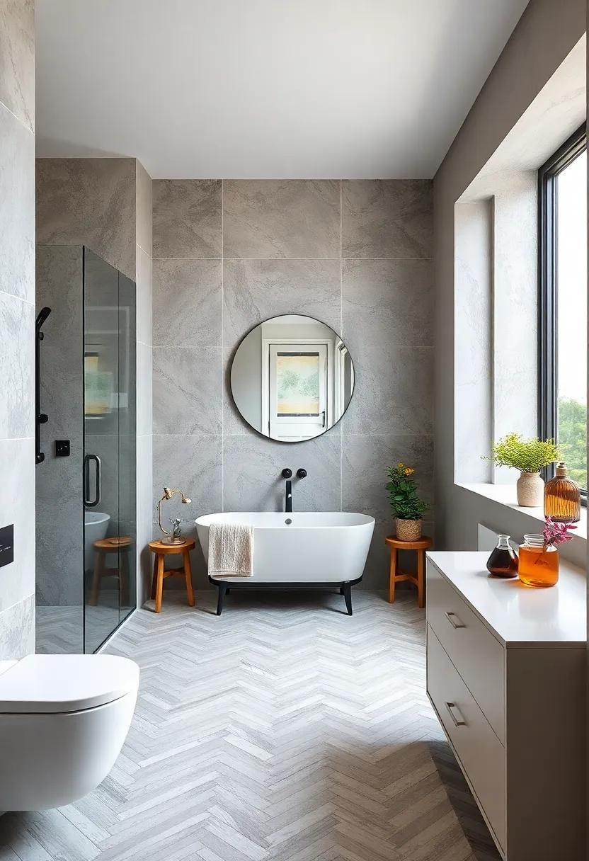 Herringbone Pattern in‍ Light Gray ​for a ⁢Contemporary Feel