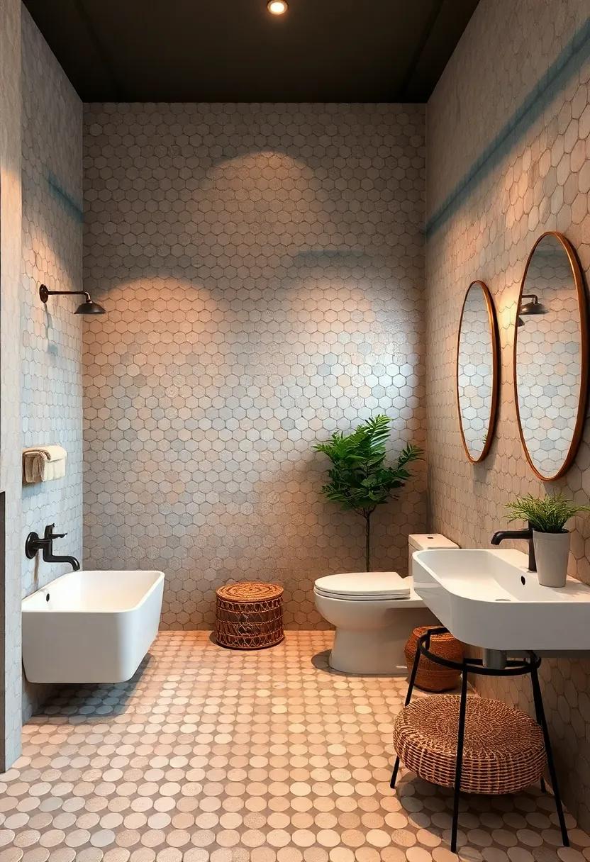 Penny Round Tiles ⁢in ⁤Soft‌ Hues for‌ Vintage ⁤Charm