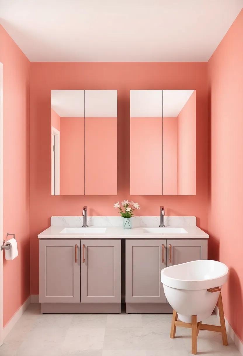 Color ⁢Palette Harmony: Choosing the Right Shades for Your Mirrored Cabinet