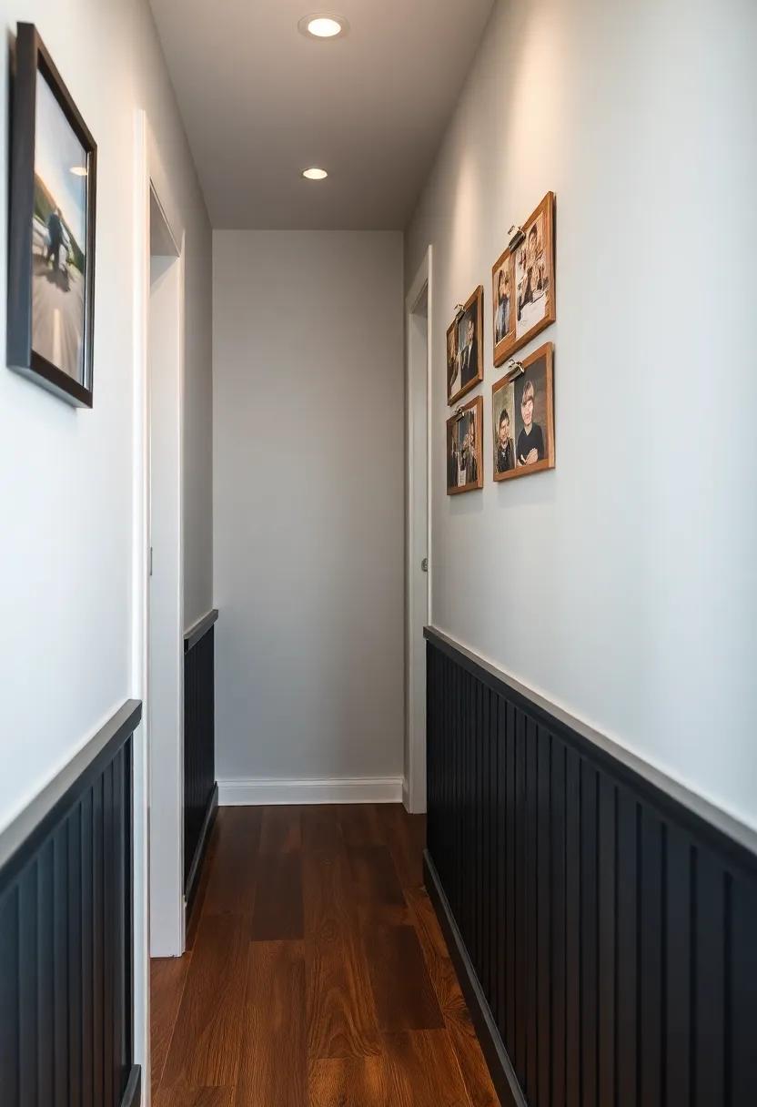 Channel a rustic vibe with wooden clipboards displaying snapshots, allowing for easy updates​ and a perfect welcome for guests