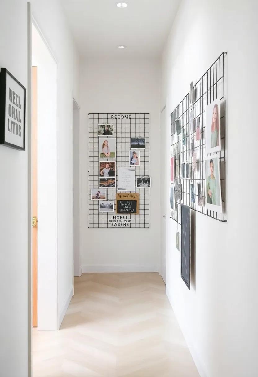 Highlight artistic flair by installing a wire grid ‍display ‍that lets you clip‍ and swap your favorite images and inspirational quotes effortlessly