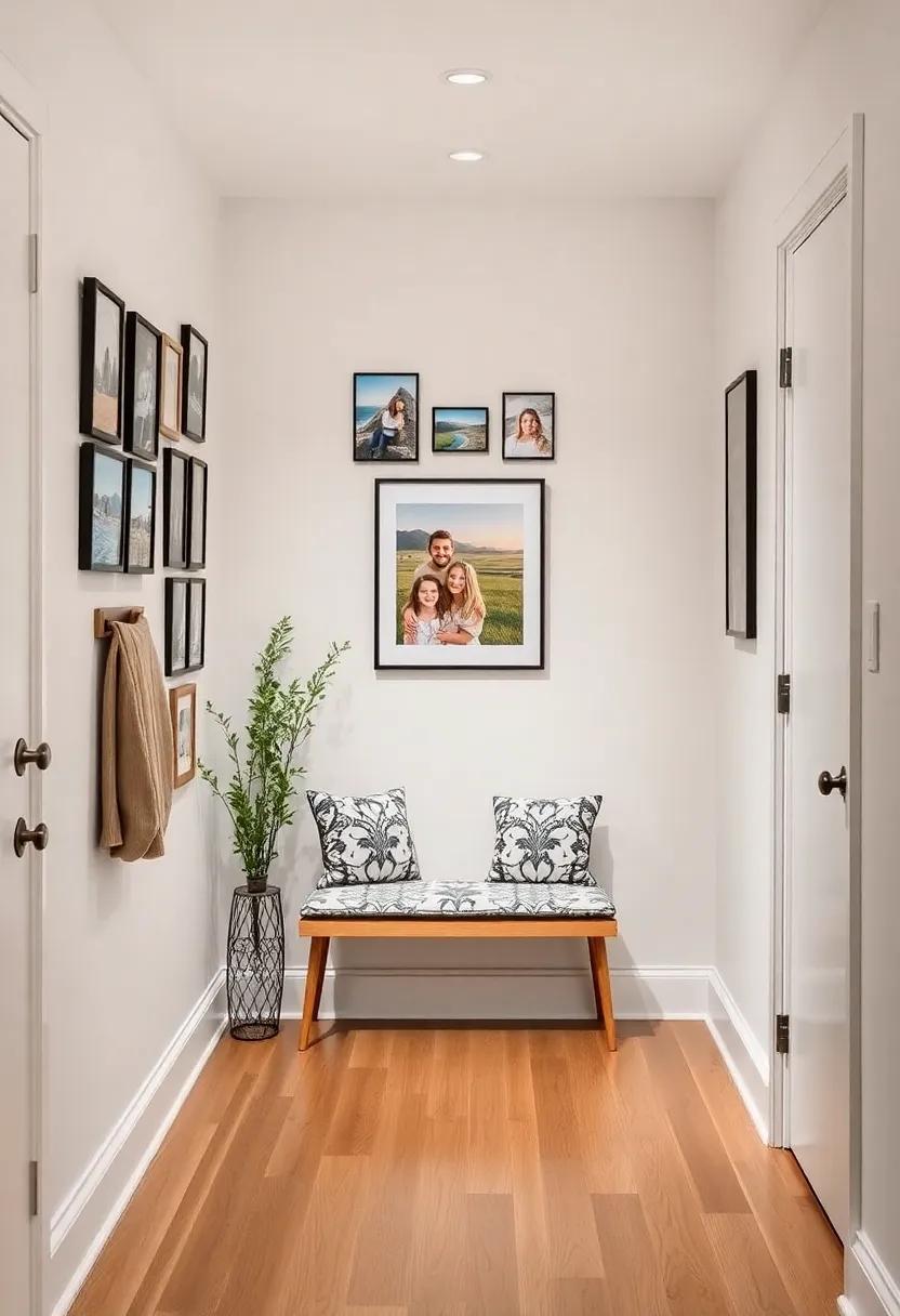 Transform an empty nook ​with a‌ small bench and a rotating personal gallery, inviting guests to take a seat ⁤and smile ⁣at your‌ memories