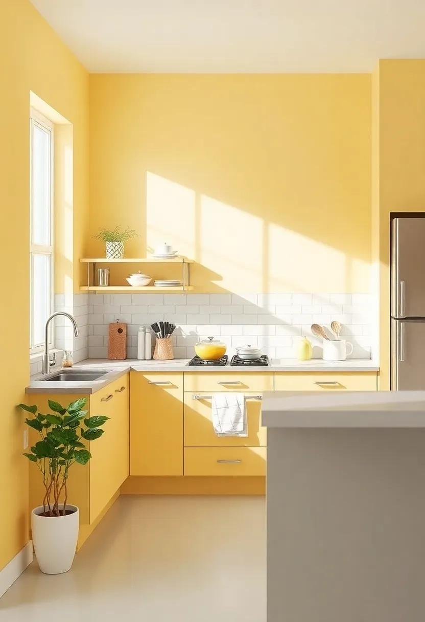 Creamy yellow: Infuse your kitchen with sunshine; this happy shade is perfect⁤ for‌ creating a welcoming‍ atmosphere