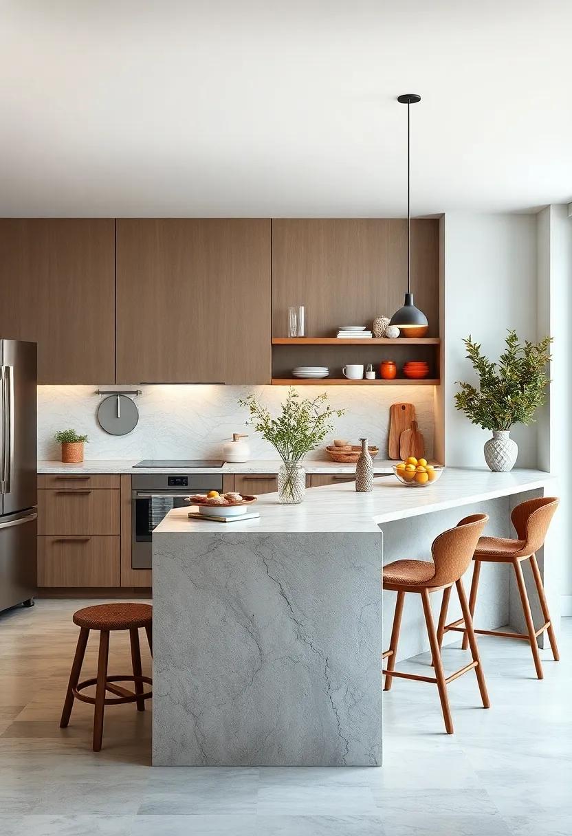 Compact Kitchen islands That Double as Functional Dining Spaces in Limited Areas