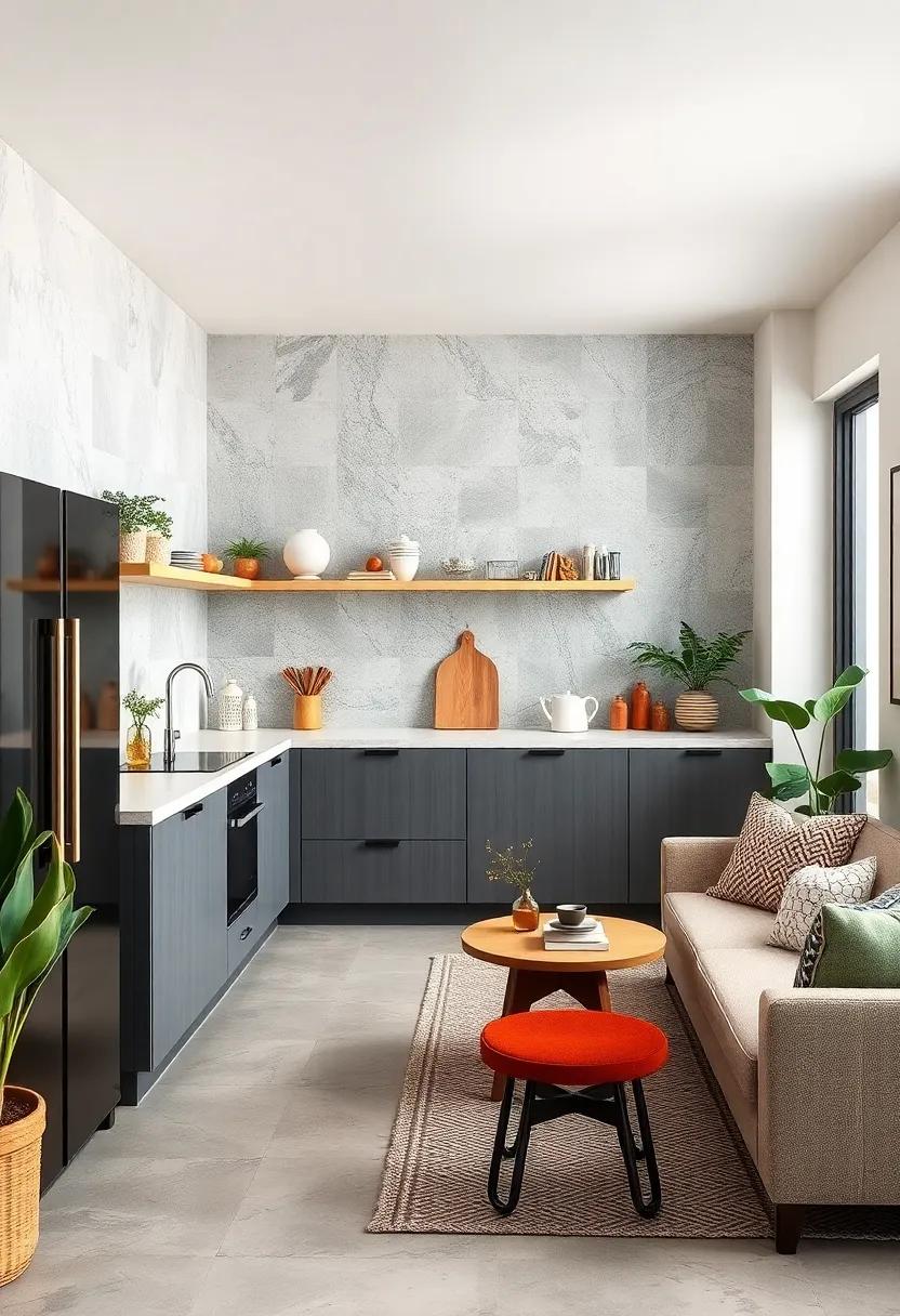 Foldable Workstations Tucked Away to Maintain Space Efficiency When not in Use