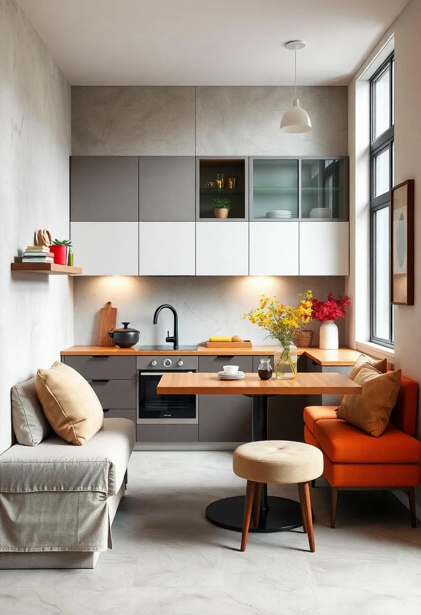 Multi-Purpose Furniture Designs That Combine Seating and Storage in Compact Kitchens