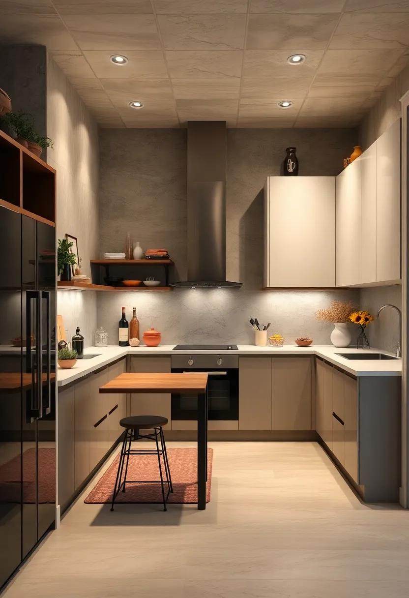 Statement Lighting Fixtures That Serve as art Pieces While Illuminating Small Kitchen Corners