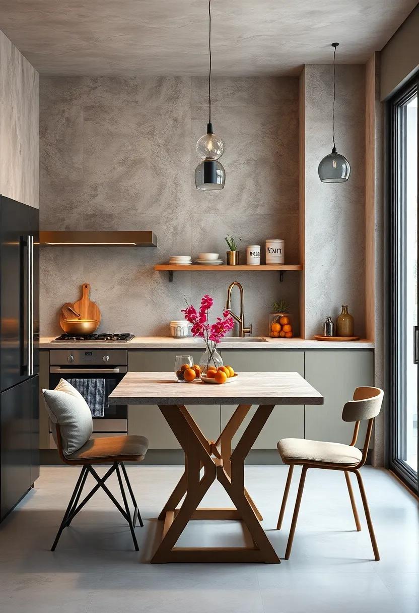 Modern Foldable Table Designs Combining Minimalism and Functionality in Small Urban Kitchens