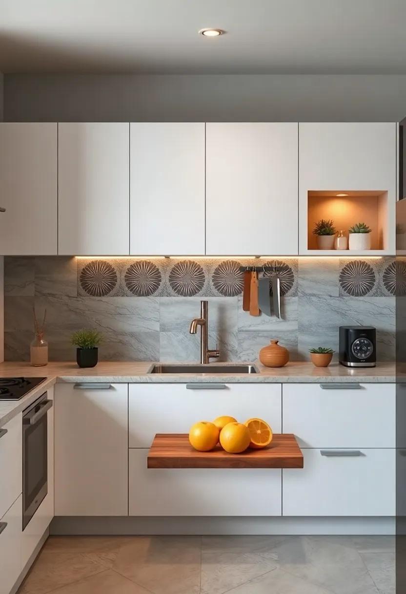 Magnetic Knife Strips Designed With ⁣Decorative Patterns Adding An Artistic⁤ Touch To Kitchen walls