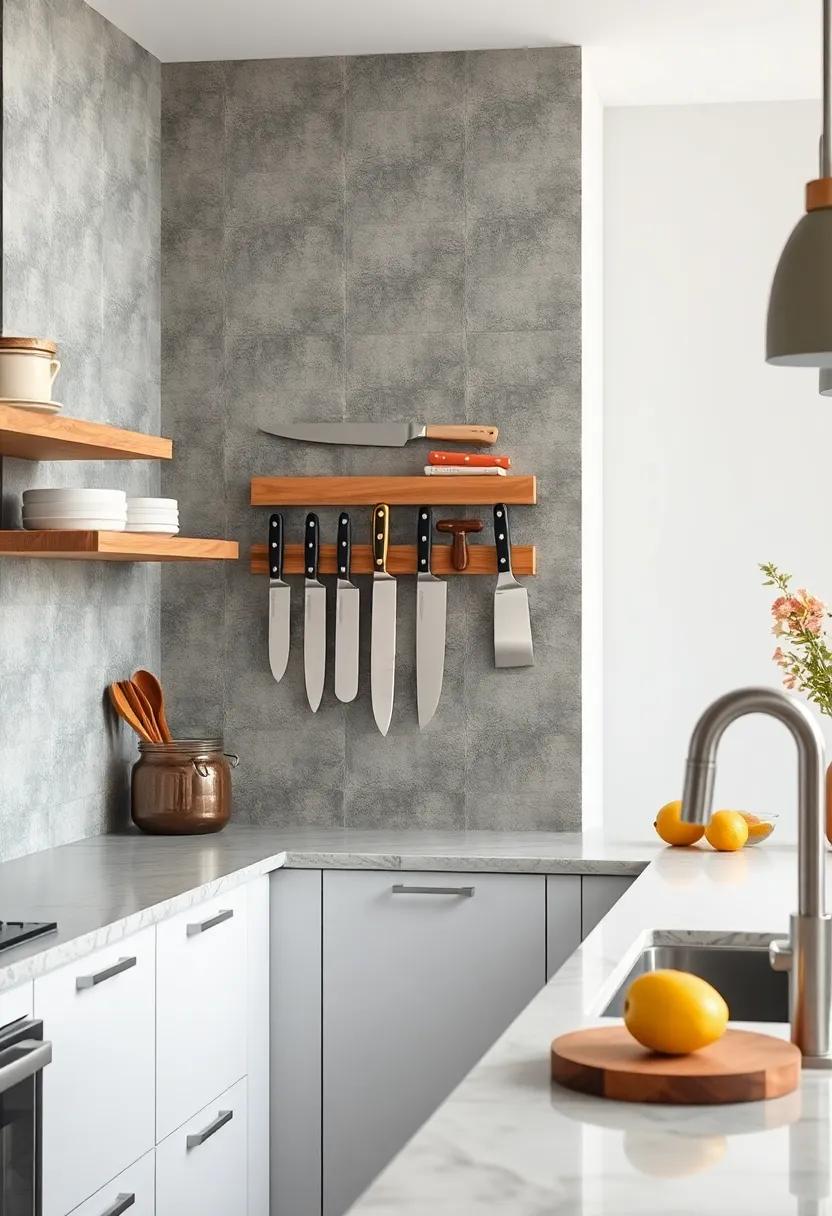 Chef’s Knife Collection Displayed⁤ Elegantly On⁣ Multiple Magnetic Strips To Inspire Culinary Creativity